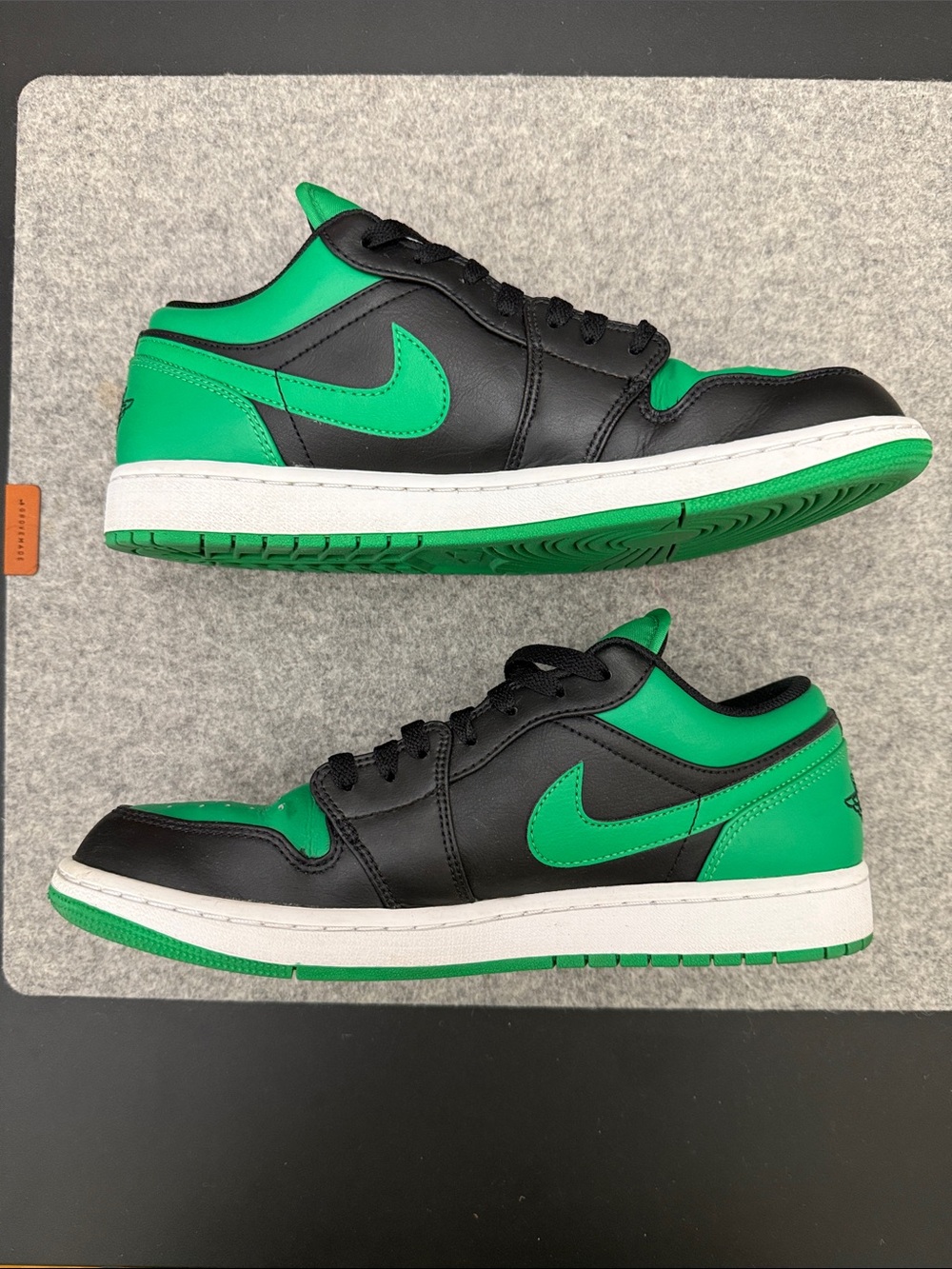 Air Jordan 1 Low ‘Black Lucky Green’, 9.5 M